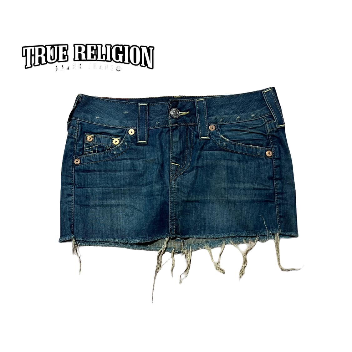 TRUE RELIGION 트루릴리전 미니 데님 스커트 상품이미지1