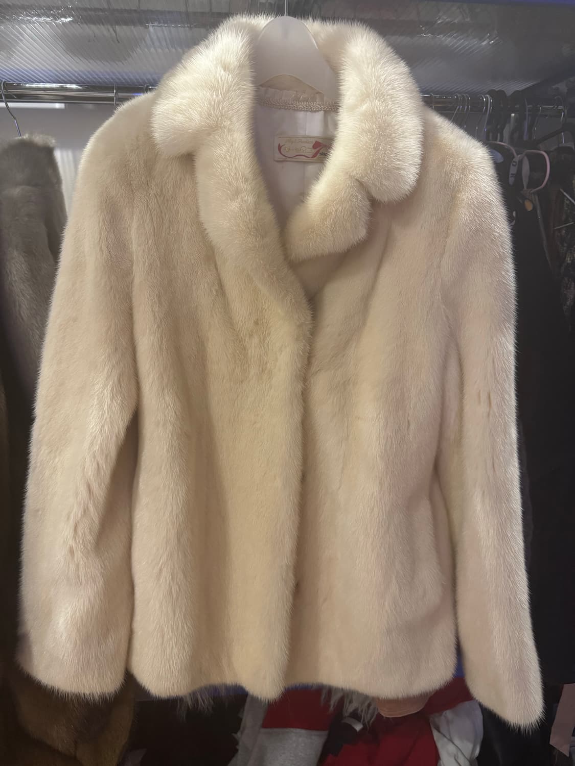 밍크코트 아이보리 베이지 상품이미지1