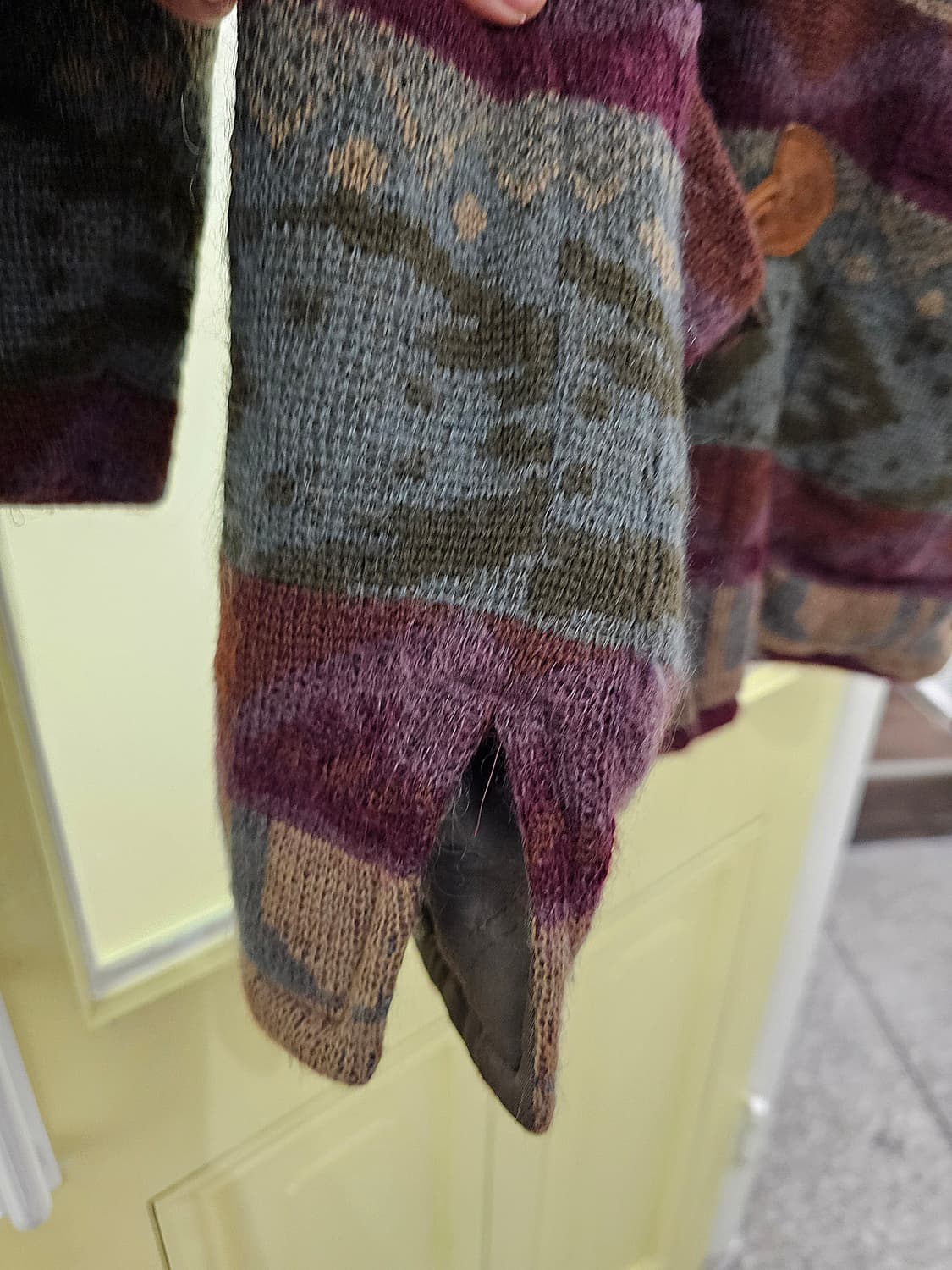 varorav 모헤어st 에스닉 울 떡볶이 아우터 상품이미지7