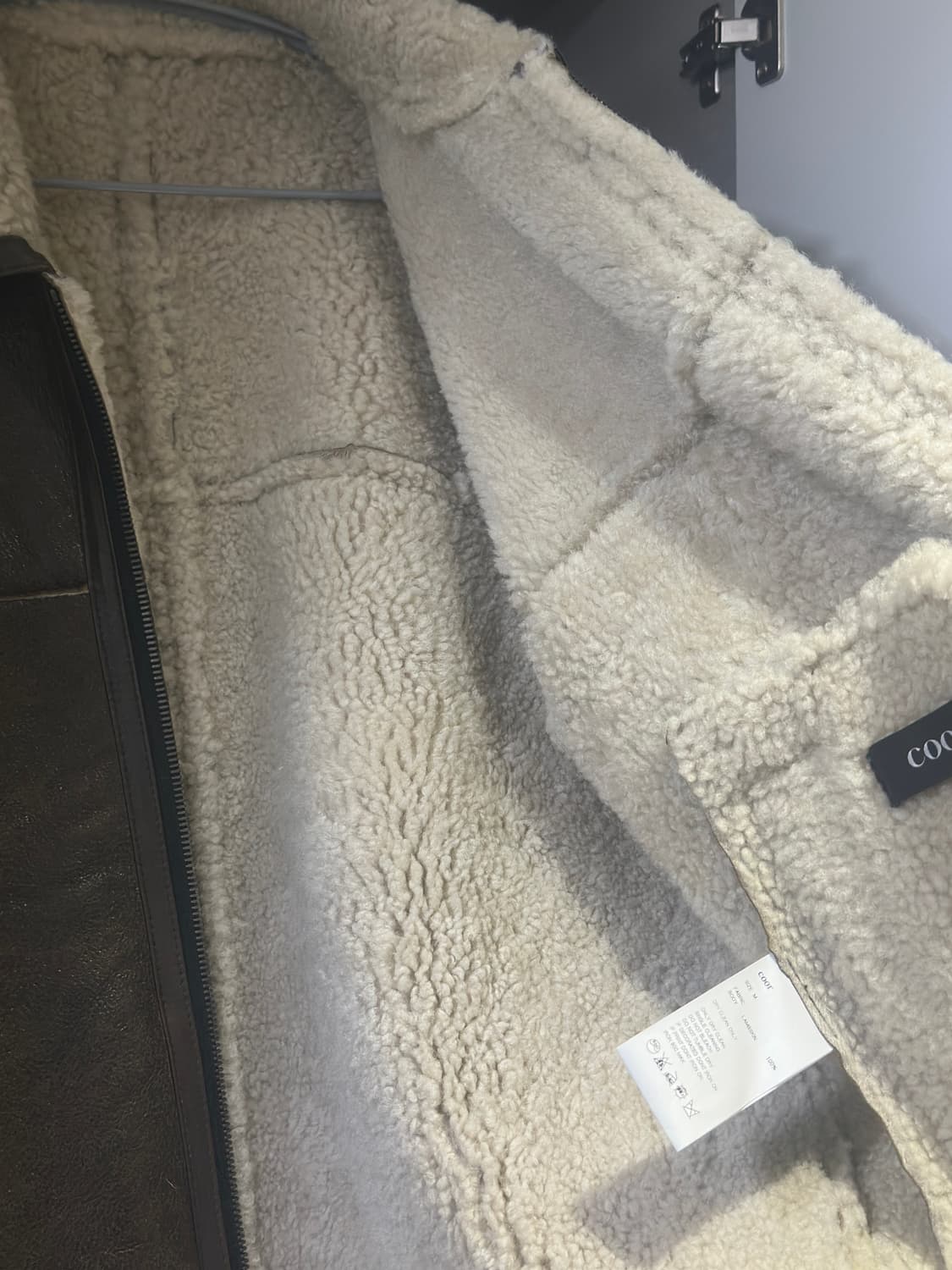 쿠어 램스킨 무스탕 무톤 자켓 m 사이즈 상품이미지4