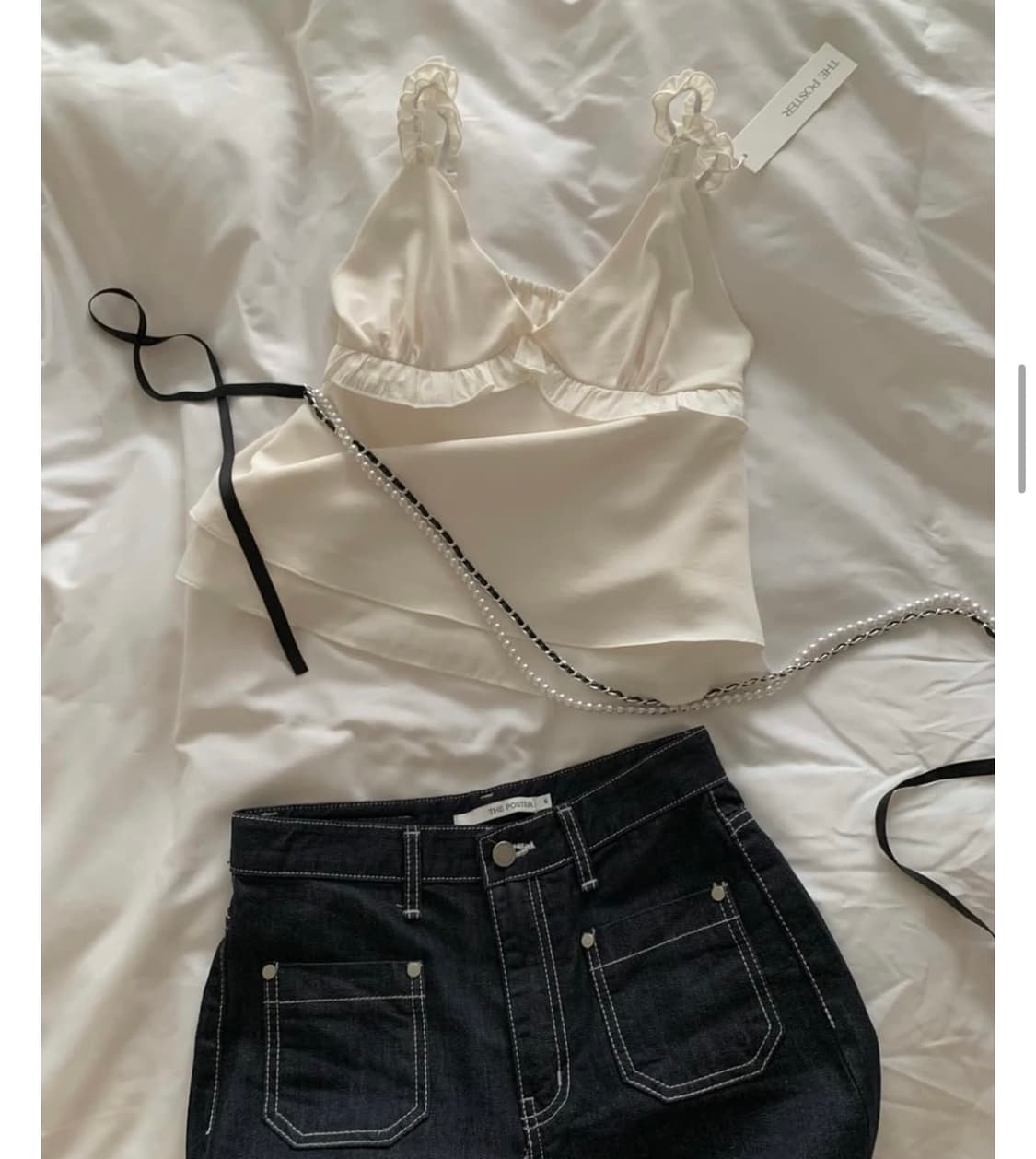 poster 포스터 체인 리본 벨트 상품이미지3