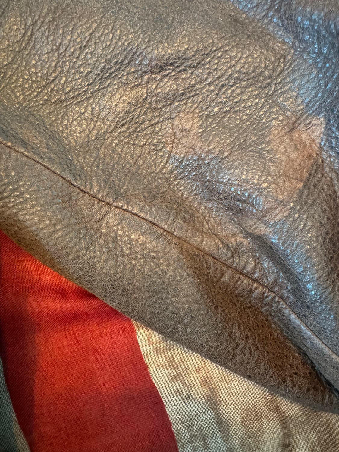 빈티지 소가죽 레더 자켓 상품이미지3