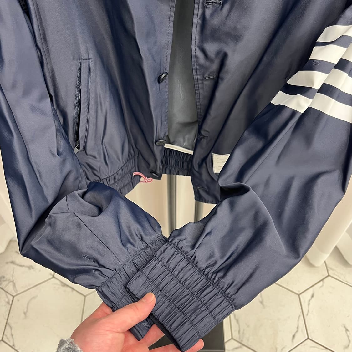 톰브라운 솔리드 스윔테크 블루종 자켓 (5사이즈) 상품이미지4