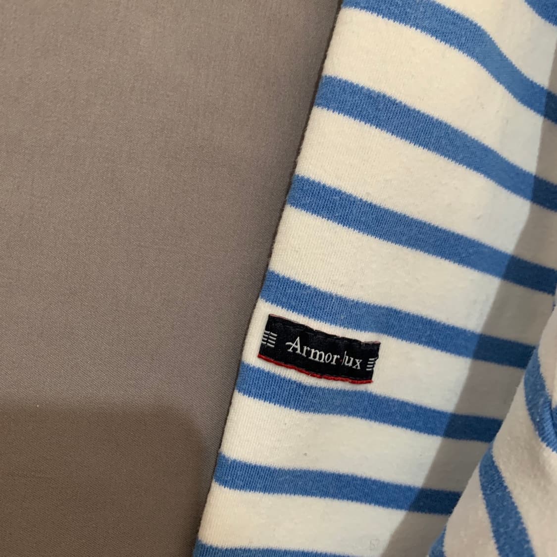 L 아머럭스 보트넥 마린 스트라이프 단가라 긴팔티 상품이미지4