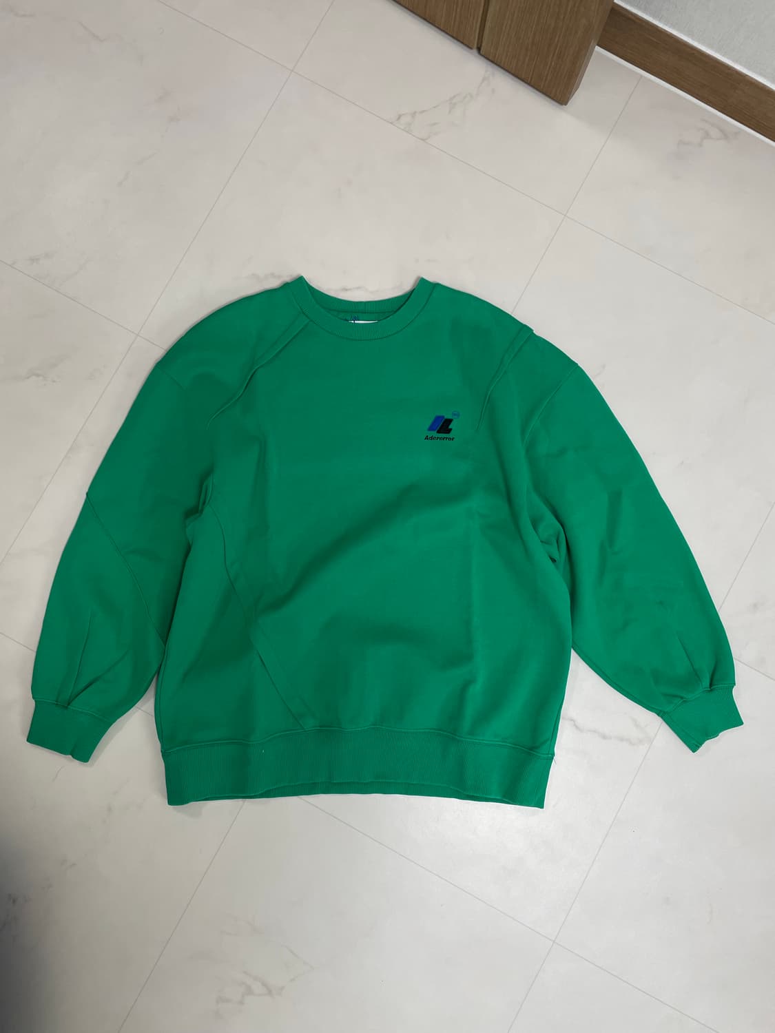 자라 x 아더에러 오버사이즈 스웨트셔츠 그린 S-M 상품이미지3