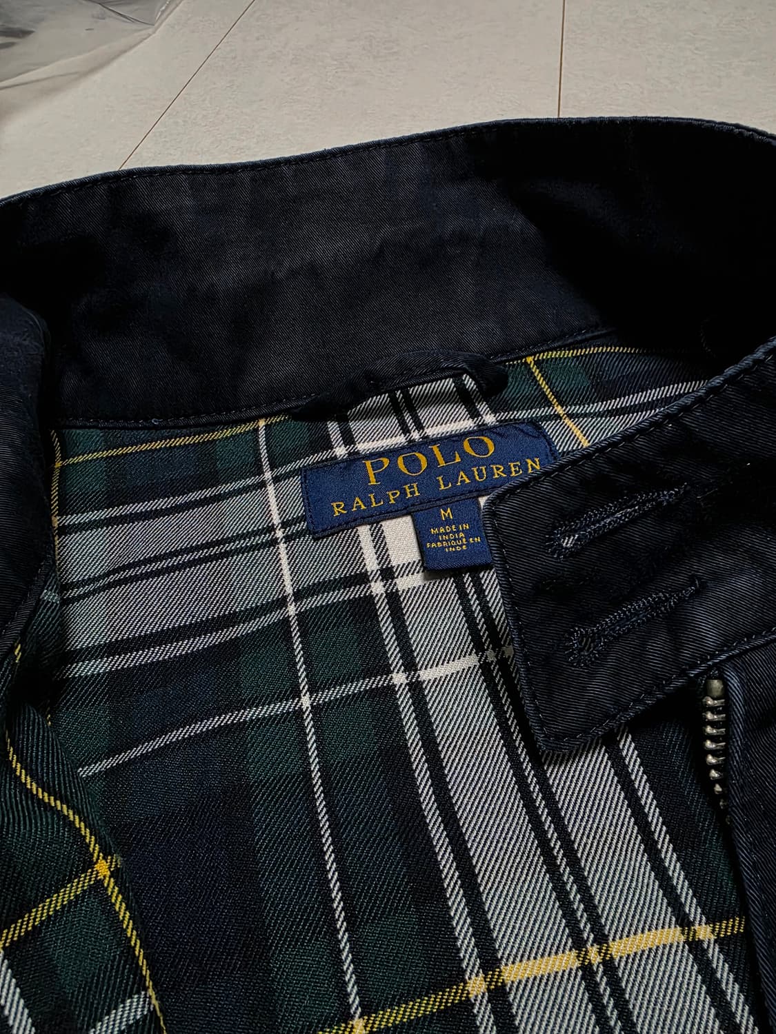 정품 폴로 랄프로렌 네이비 블루종 자켓 M 트윌 바이스윙 베이포트 바라쿠 상품이미지5