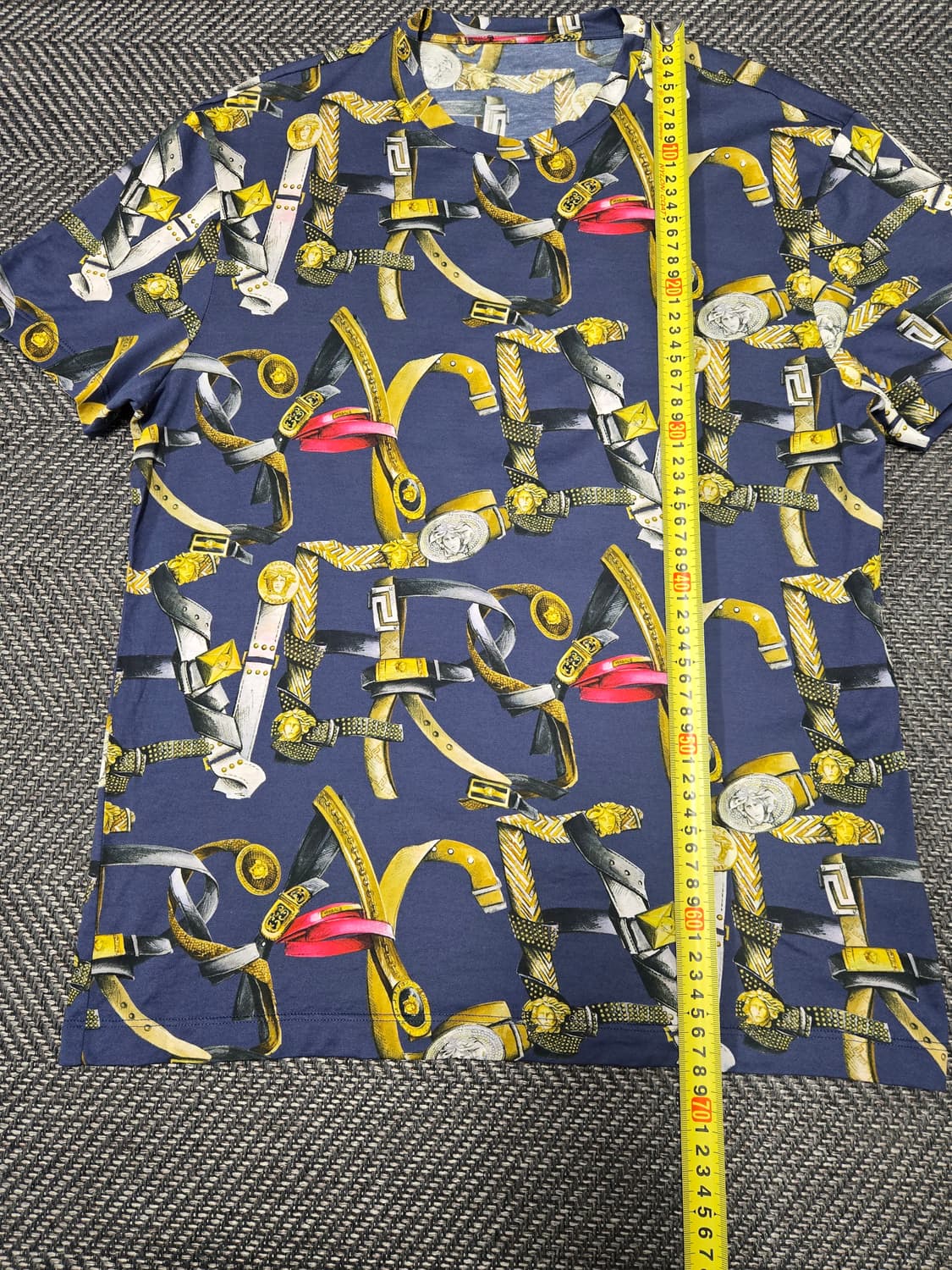 베르사체 벨트 프린팅 반팔 티셔츠 상품이미지8