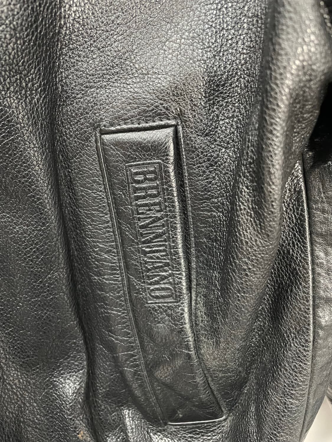 빈티지 블렌따노 블랙 카우 레더자켓 H1037 상품이미지4