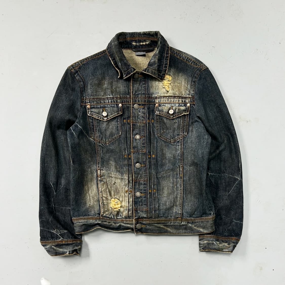 아르마니 익스체인지 더티 워시드 데님자켓 상품이미지1