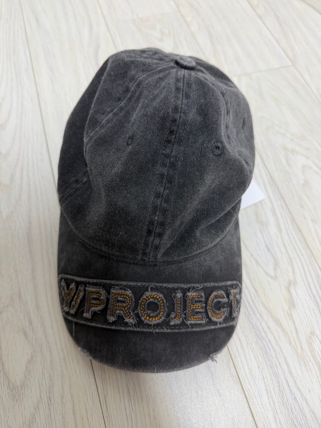 와이프로젝트 로고 패치 데님 볼캡 상품이미지2