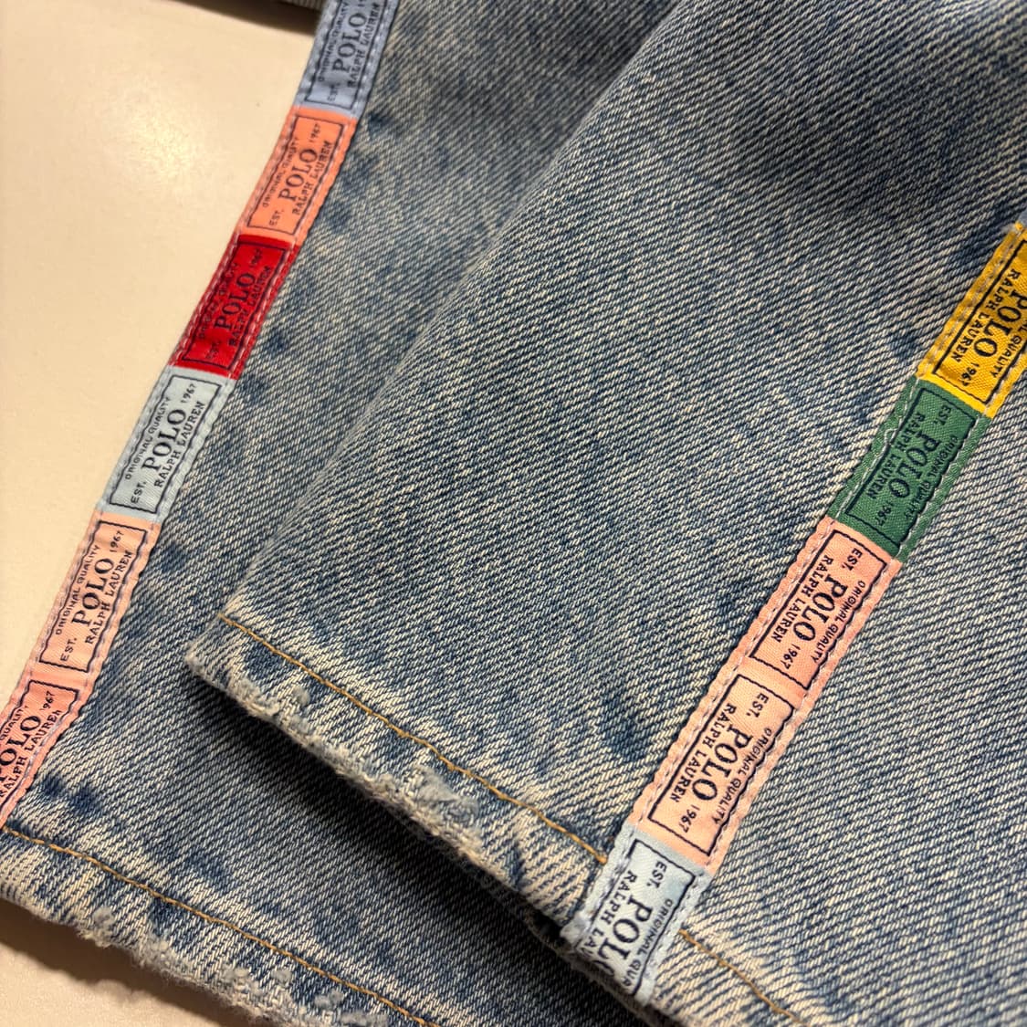[26] 폴로 랄프로렌 라벨 사이드 로고 데님 팬츠 청바지 B931 상품이미지8