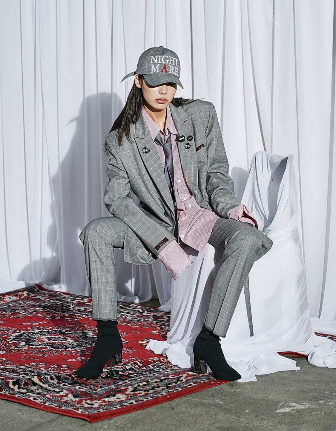 어나더유스 나이트메어 체크 수트 셋업 상품이미지6