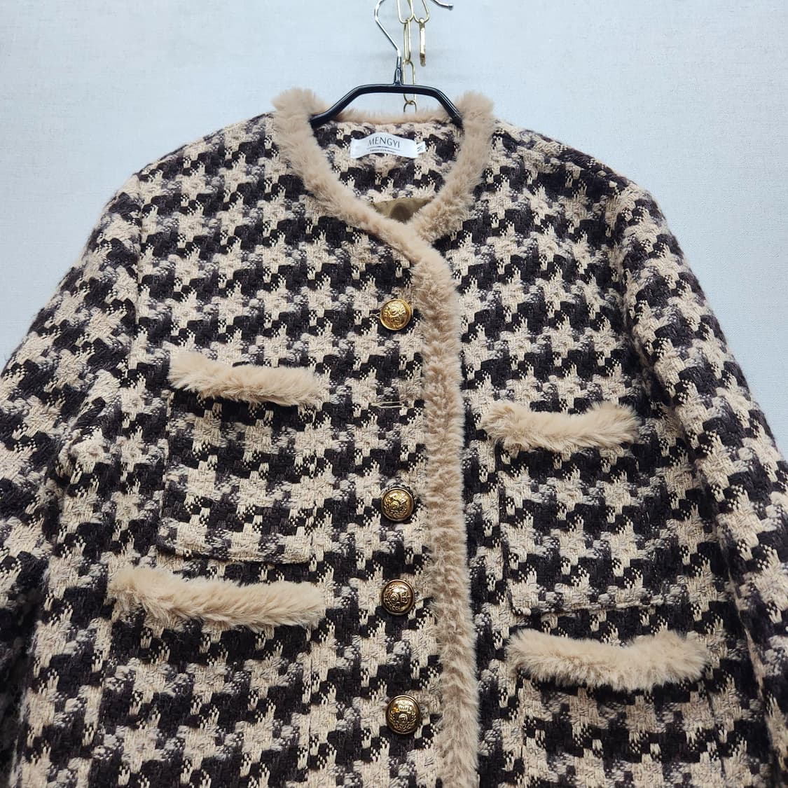 MENGYI 하운드투스 트위드 셋업 M(M/26) 상품이미지3