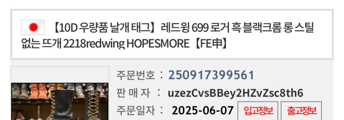 레드윙 699 10D 로거 부츠 280 상품이미지8