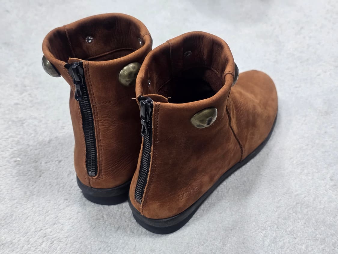 아르케 레더 스웨이드 앵클 부츠 37 상품이미지4