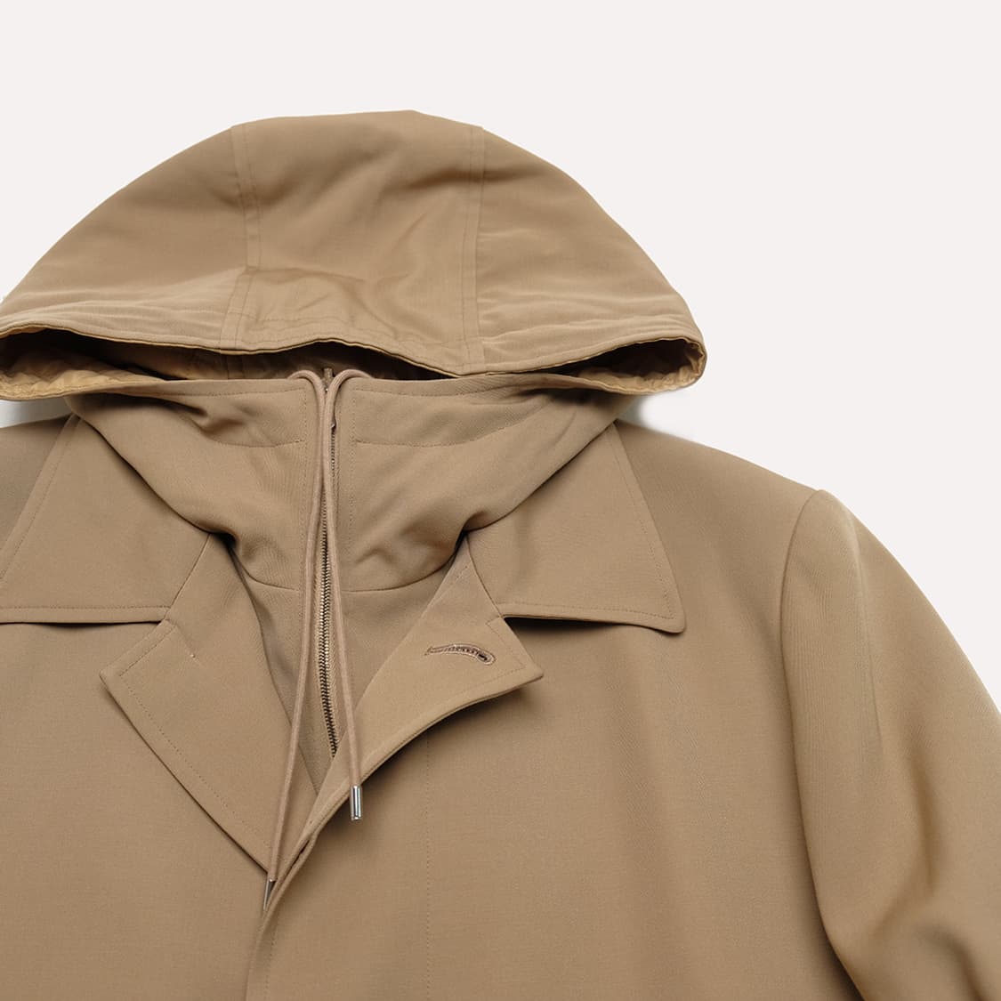 light wool max gabardine hooded coat 상품이미지5