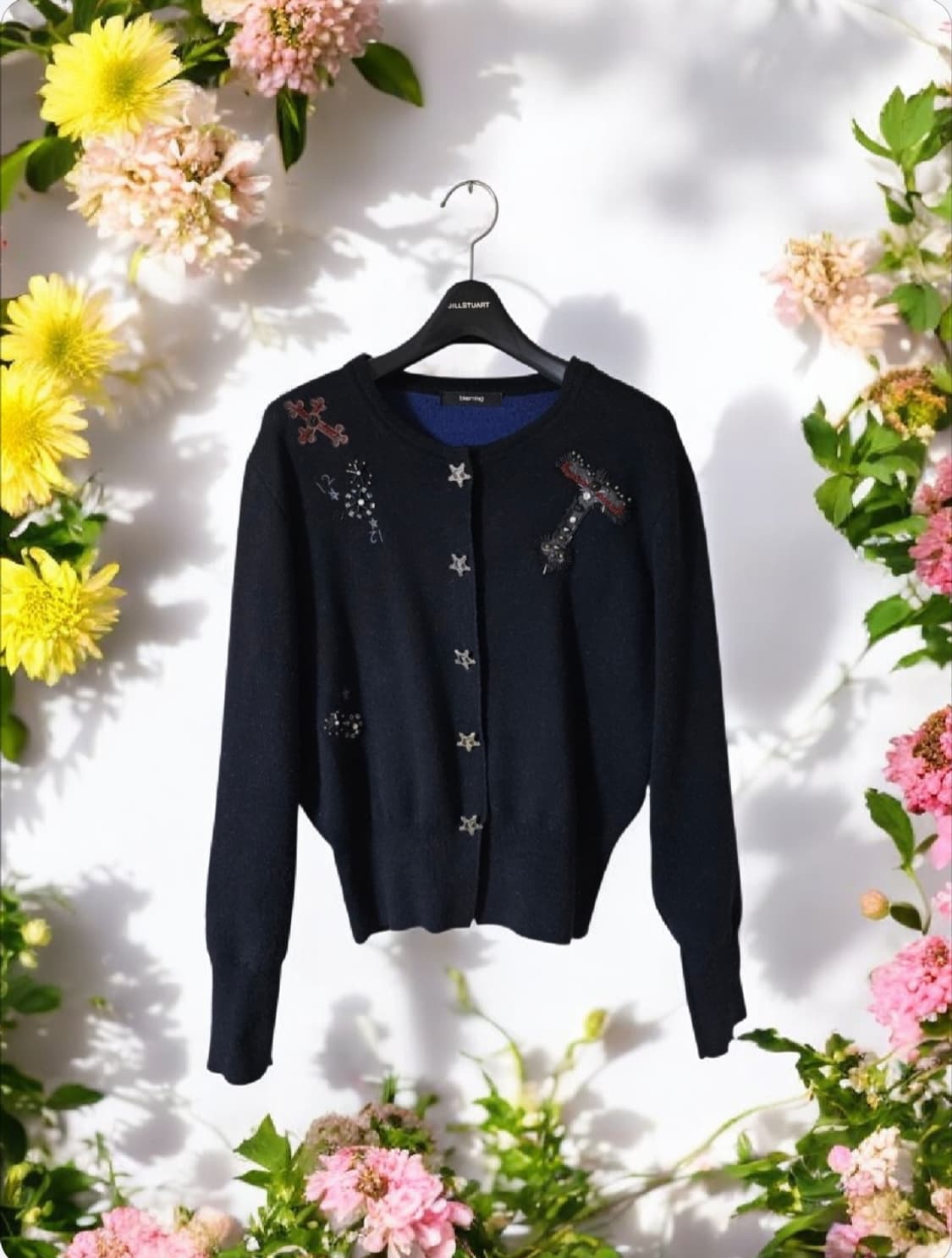 블루밍 자수 비즈 니트 가디건 F / 유니크 포인트 / 상태좋음 상품이미지1