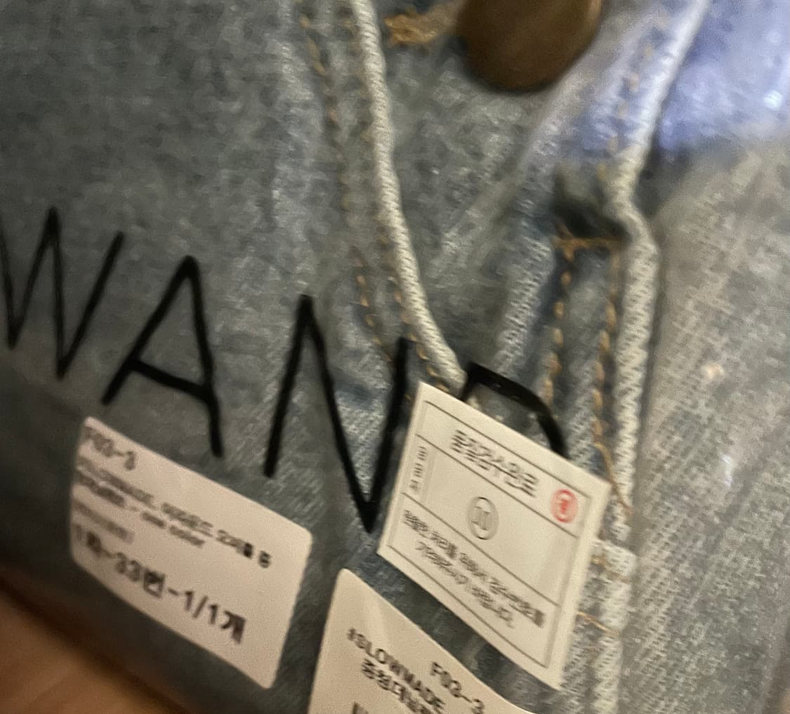 (미개봉, 새상품) 슬로우앤드 어라운드 오버롤 중청데님팬츠 상품이미지4