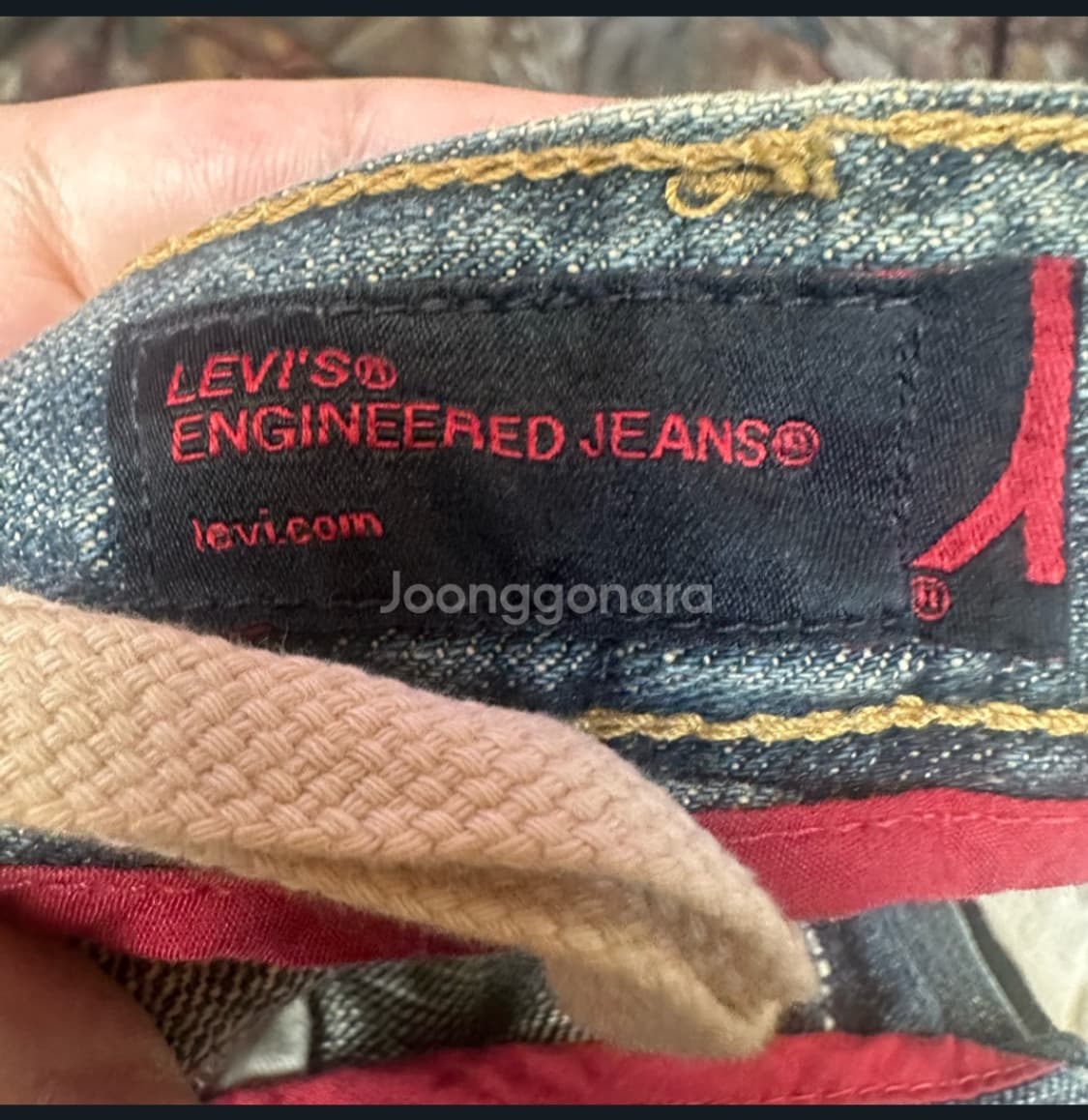 리바이스 엔지니어드 진청워싱데님진 36 상품이미지4