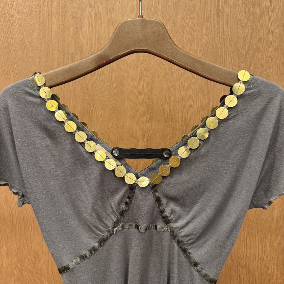 씨 바이 끌로에 로고 프린팅 반팔 티셔츠 퍼프소매 캐주얼 오렌지 상품이미지4