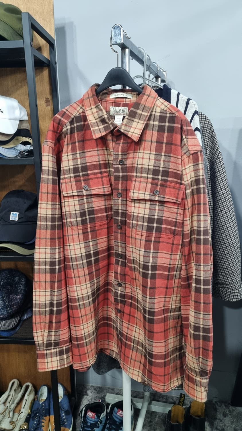 L.L.BEAN(엘엘빈) 추동용 체크셔츠 110~115(가슴단면64) 상품이미지1