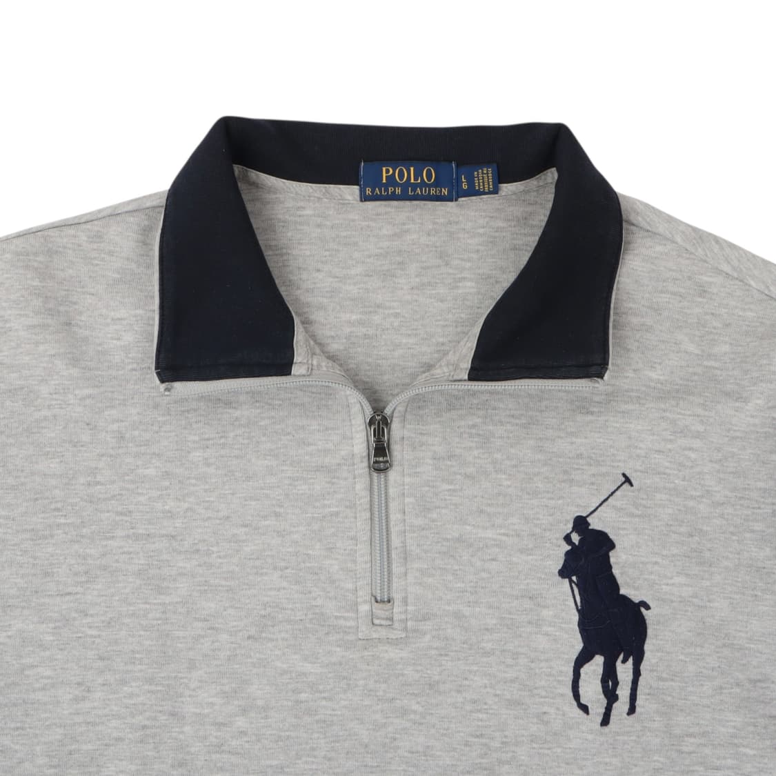 폴로 랄프로렌 빅포니 그레이 하프 집 스웻셔츠 상품이미지2