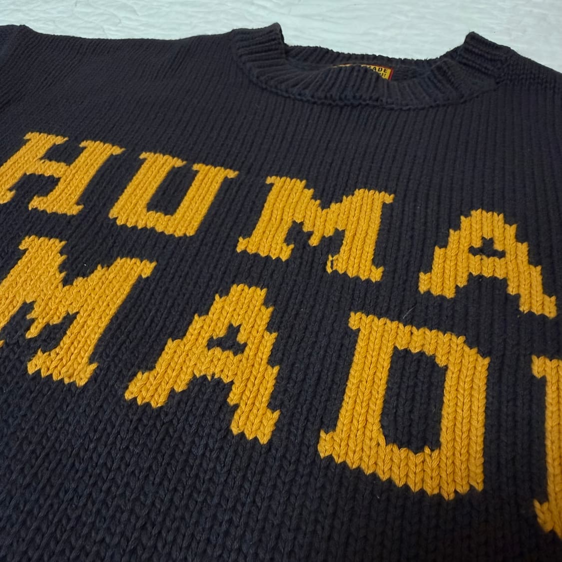 24FW 휴먼메이드 북극곰 니트 차콜 M사이즈  상품이미지4