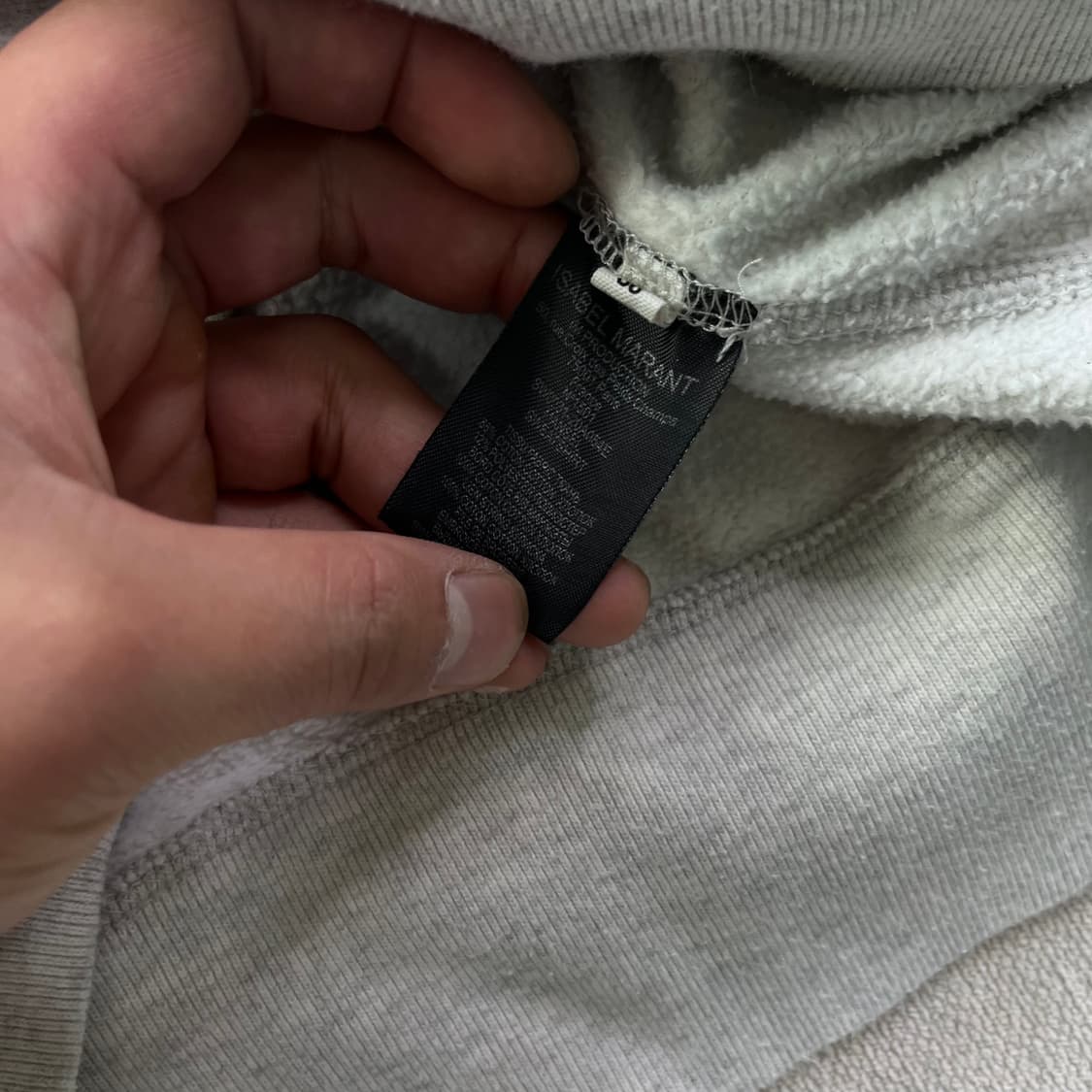 100 이자벨마랑 빅로고 후드티 상품이미지5