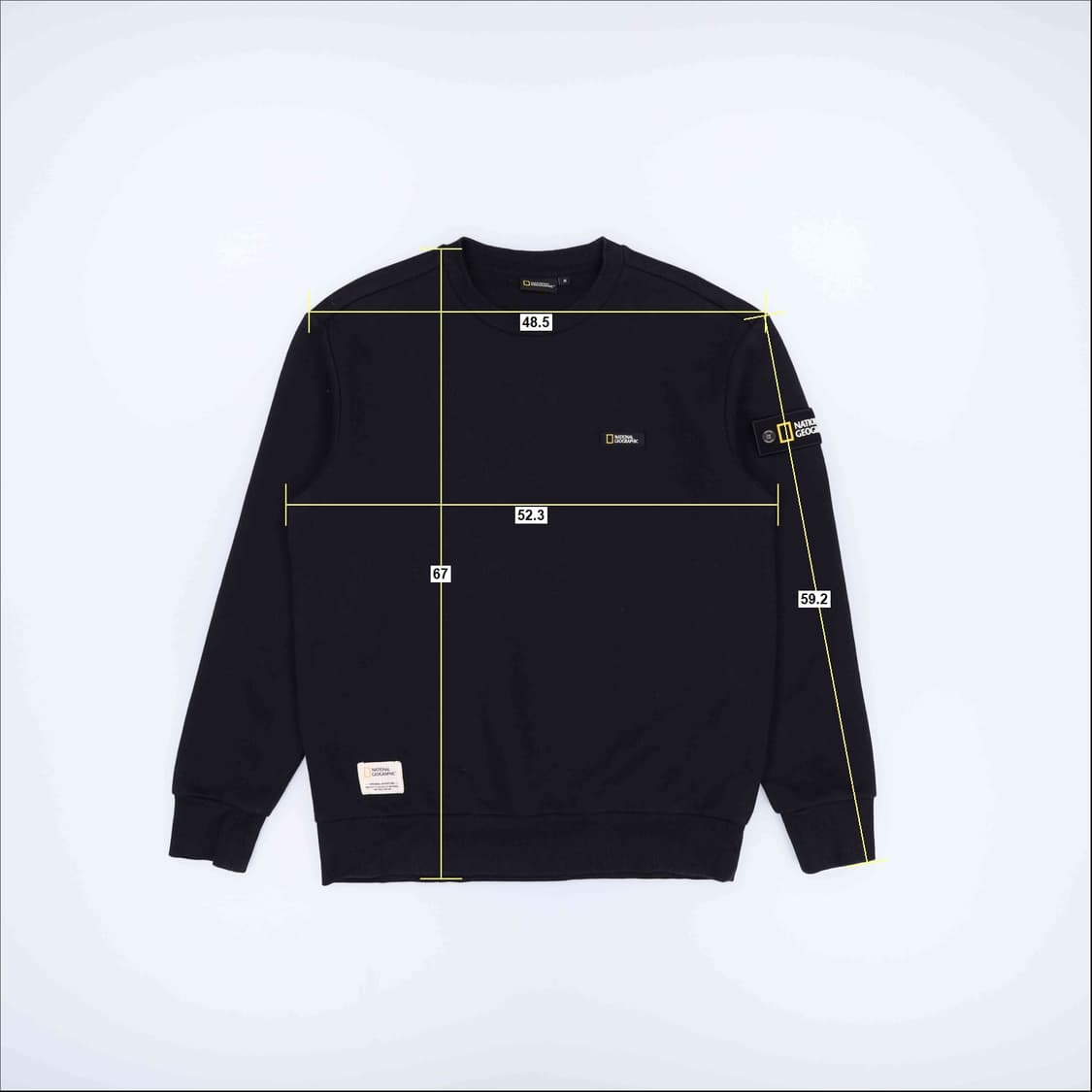 [95] 내셔널지오그래픽 남성 와펜 긴팔 맨투맨 티셔츠 N6843 상품이미지6