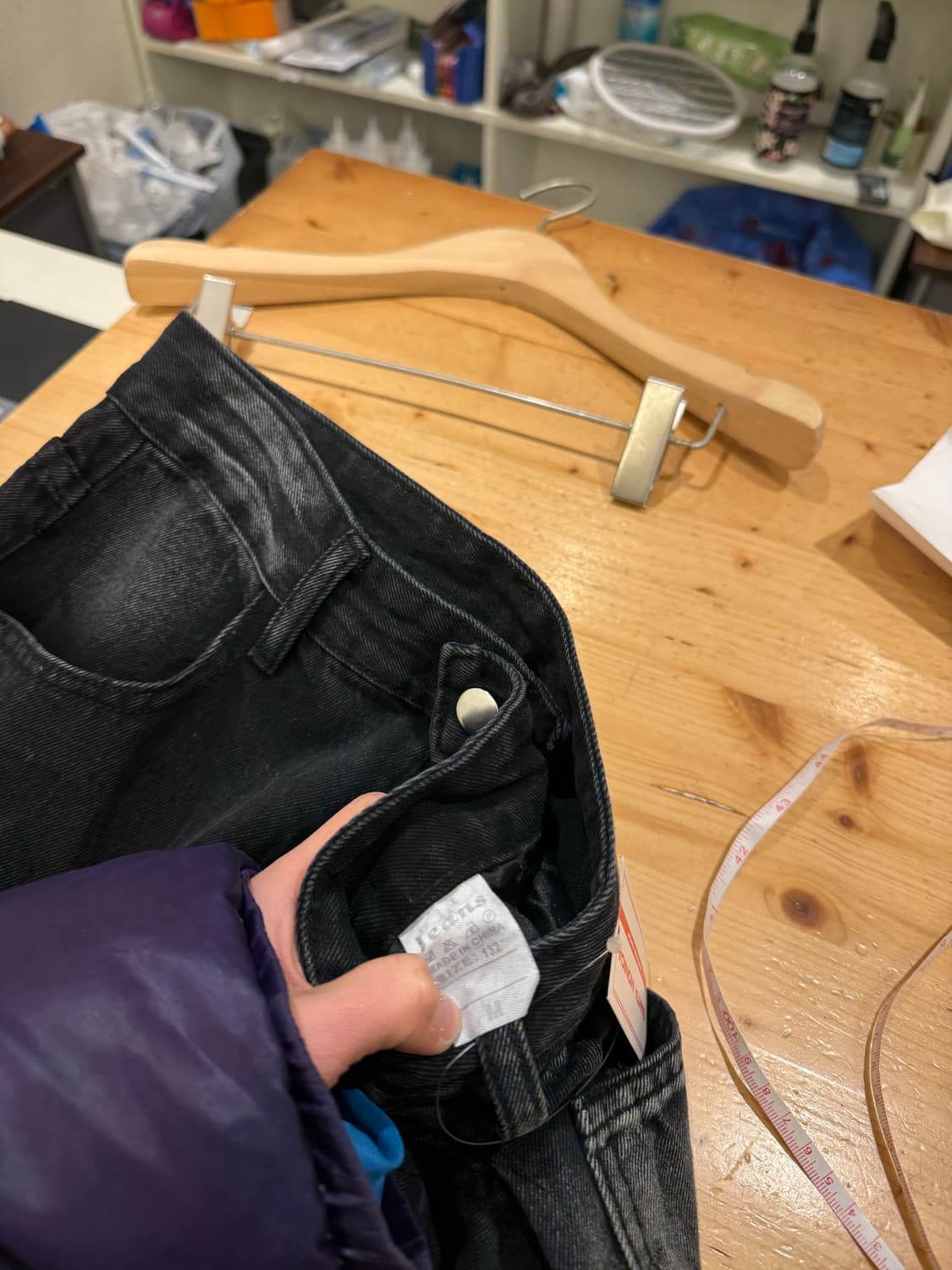 그레이 워싱 데님 벌룬 팬츠 U553 상품이미지5