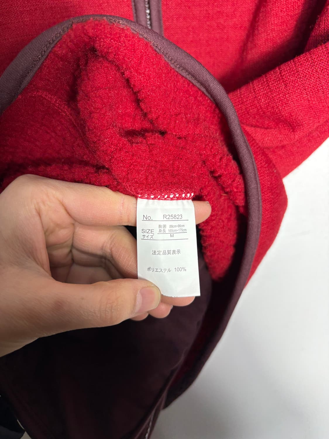 Champion 챔피온 레드 후리스 ( 미사용 상품) 상품이미지4