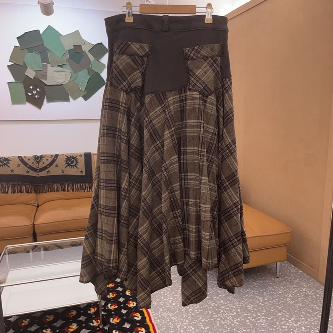 빈티지 모리걸 패치워크 에스닉 키치 롱스커트 M C07033 상품이미지4