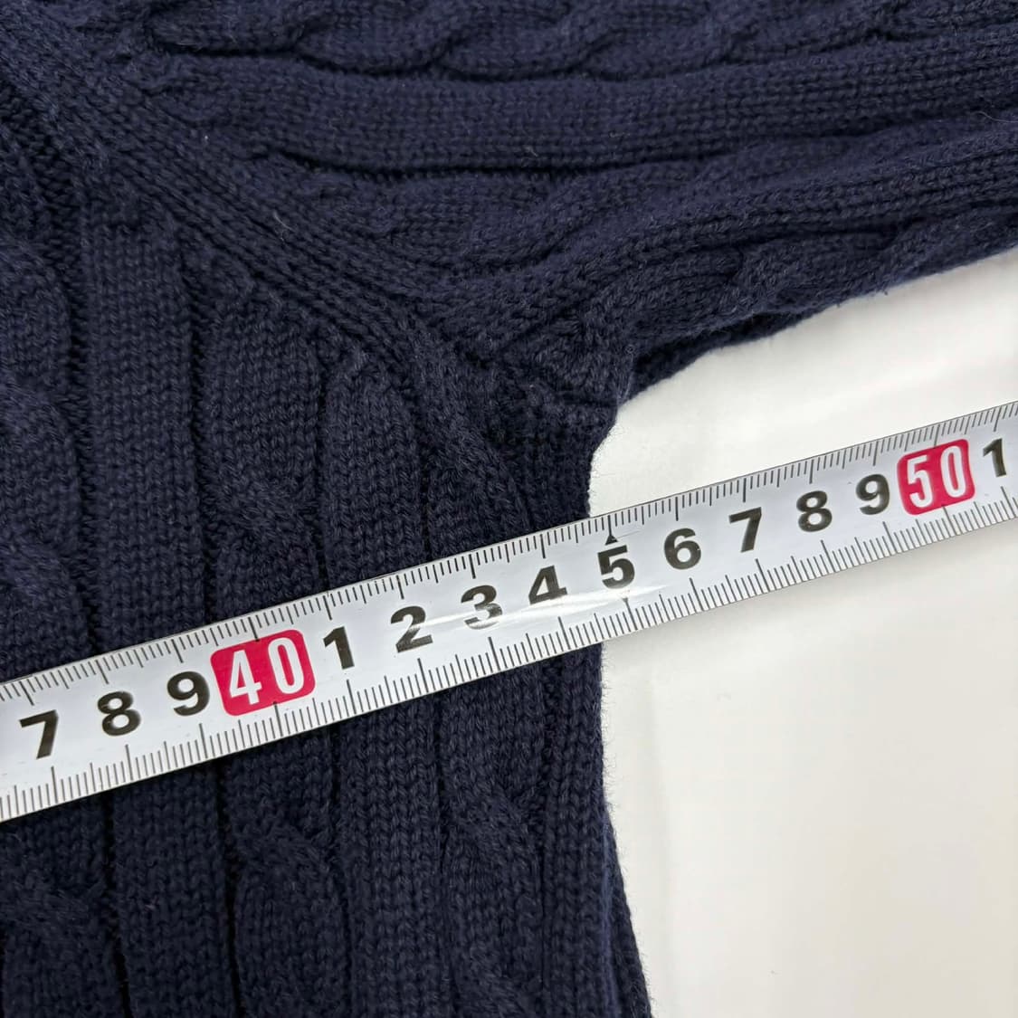 폴로 랄프로렌 RL 시그니처 케이블 니트 집업(L) 상품이미지7