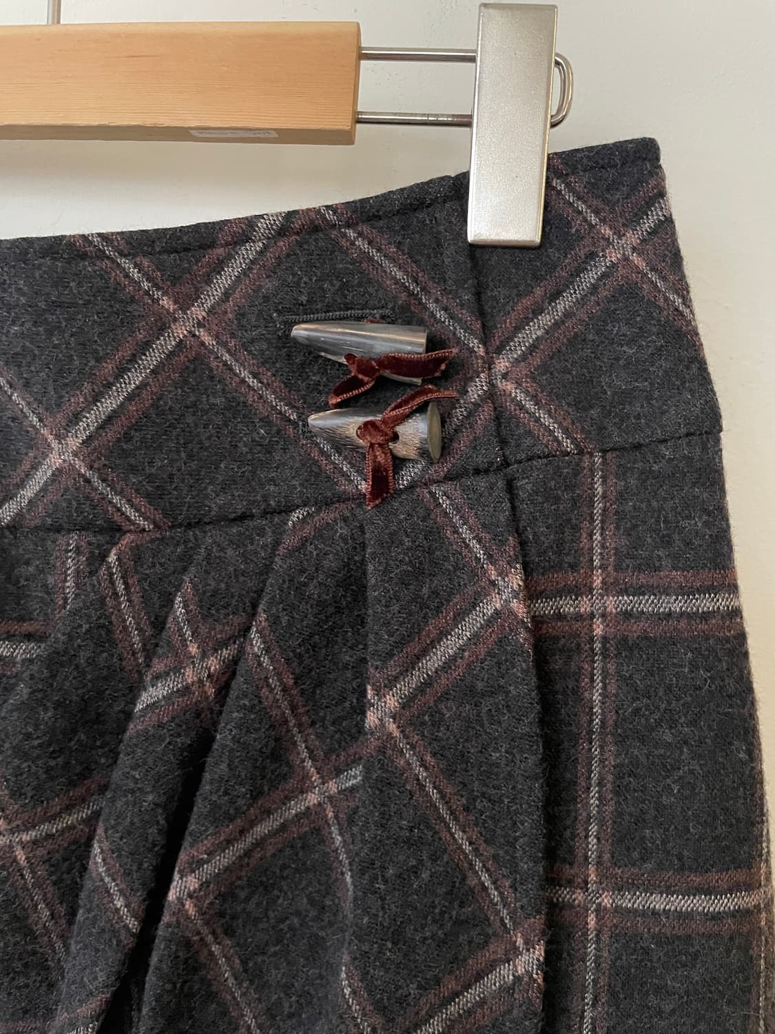 vintage shirring wrap mini skirt 상품이미지2