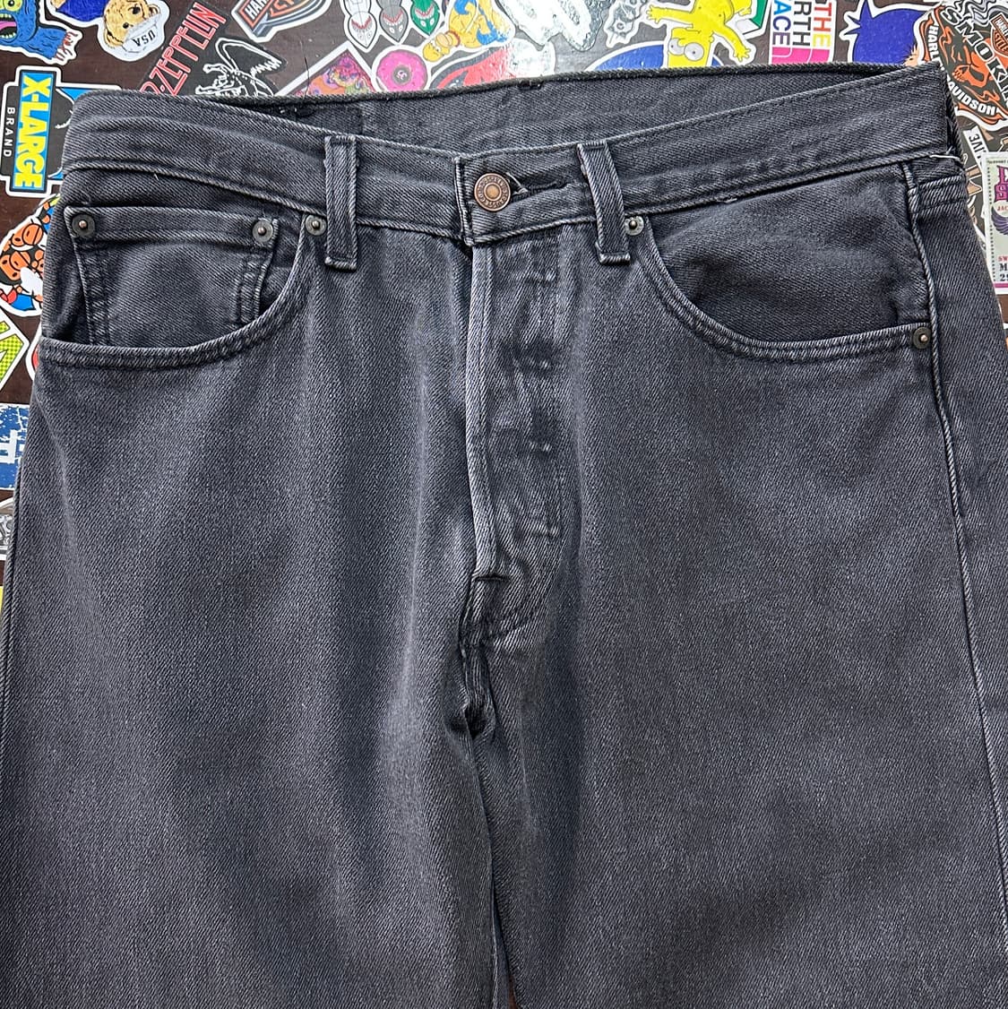 리바이스 501 블랙 진 데님 팬츠 31 상품이미지5