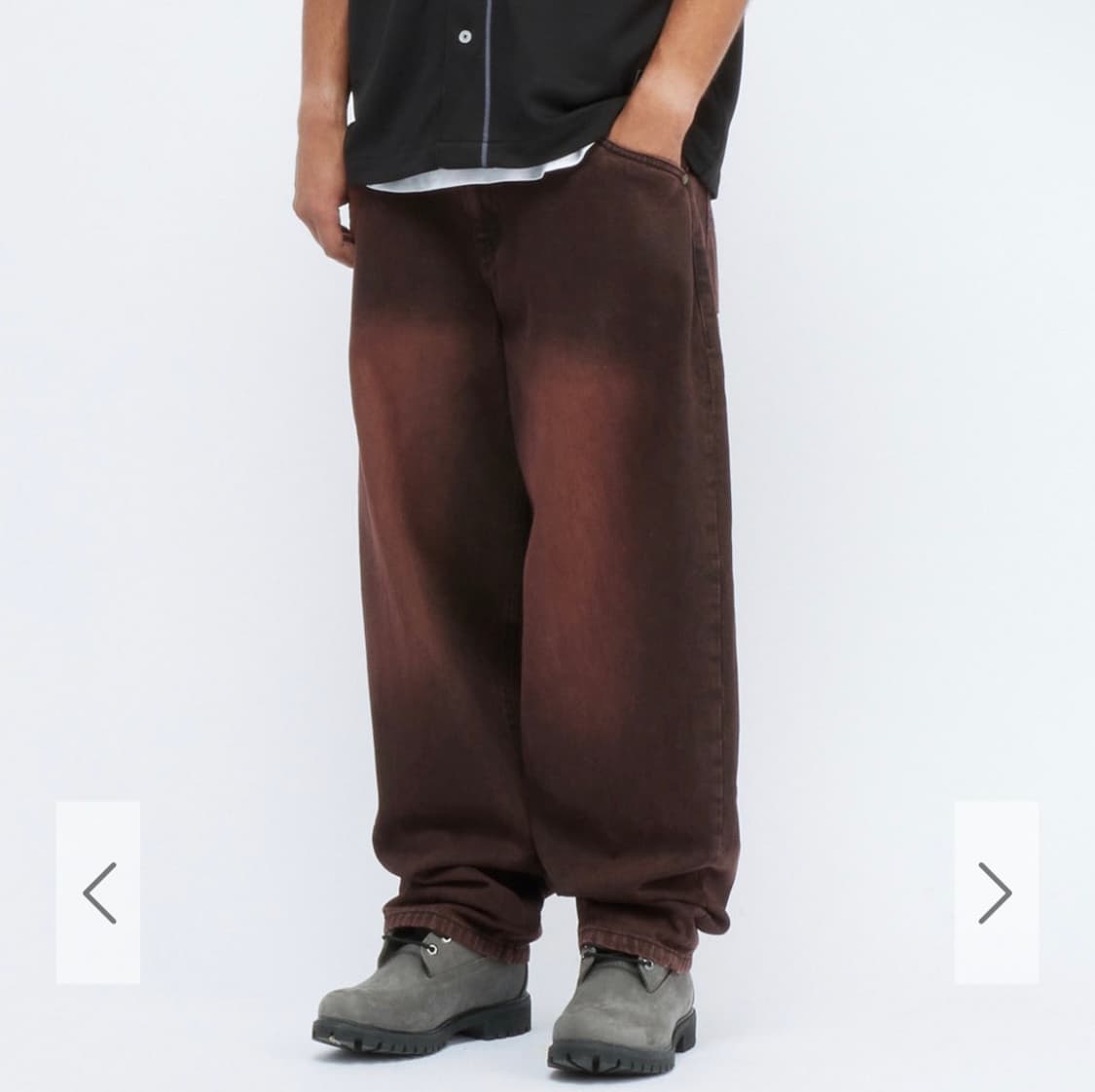 다임 클래식 배기 데님 샌드블라스트 코퍼 (와인) 상품이미지2