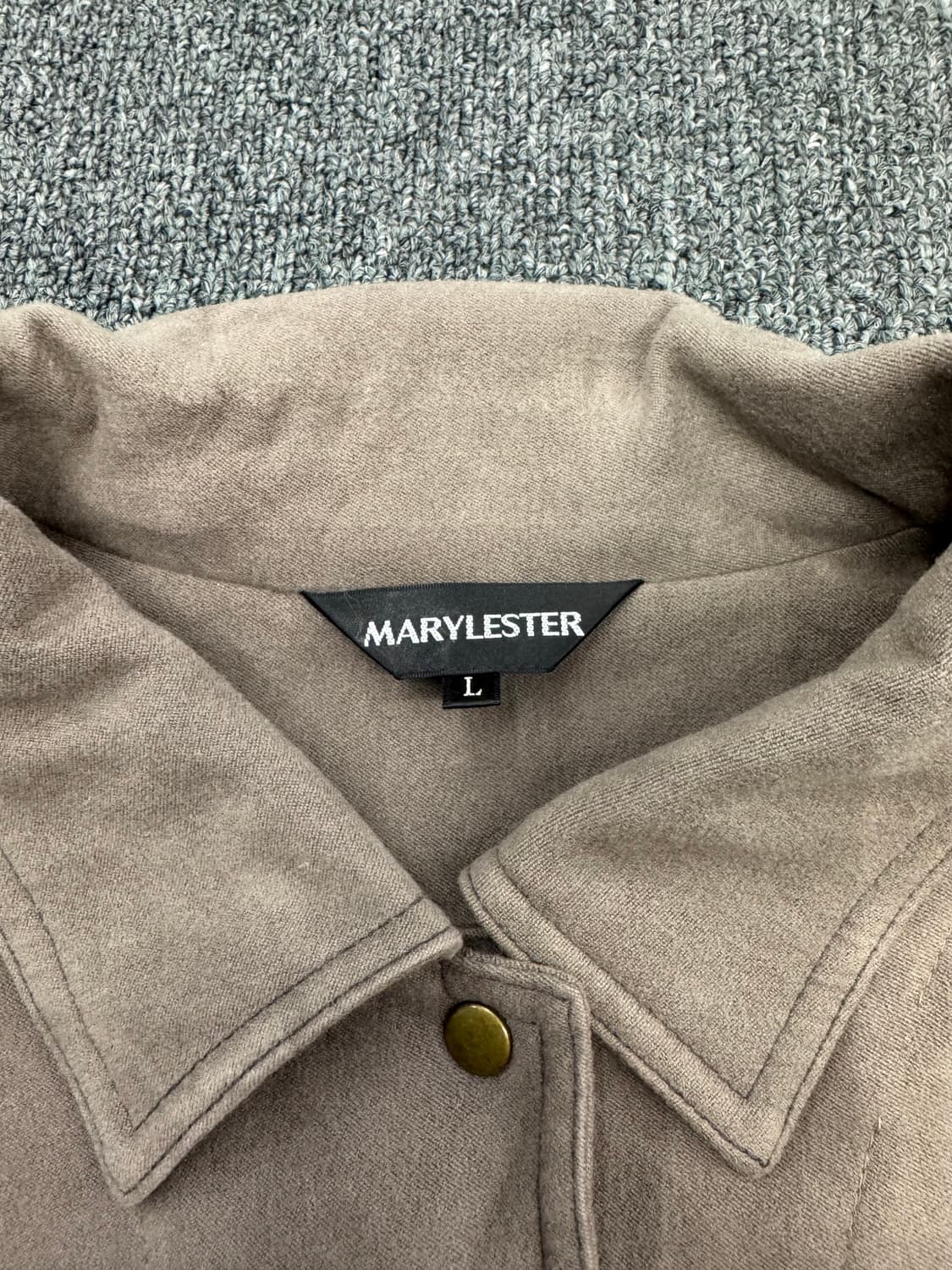 L)MARYLESTER 빈티지 스웨이드 셔츠 자켓 상품이미지3