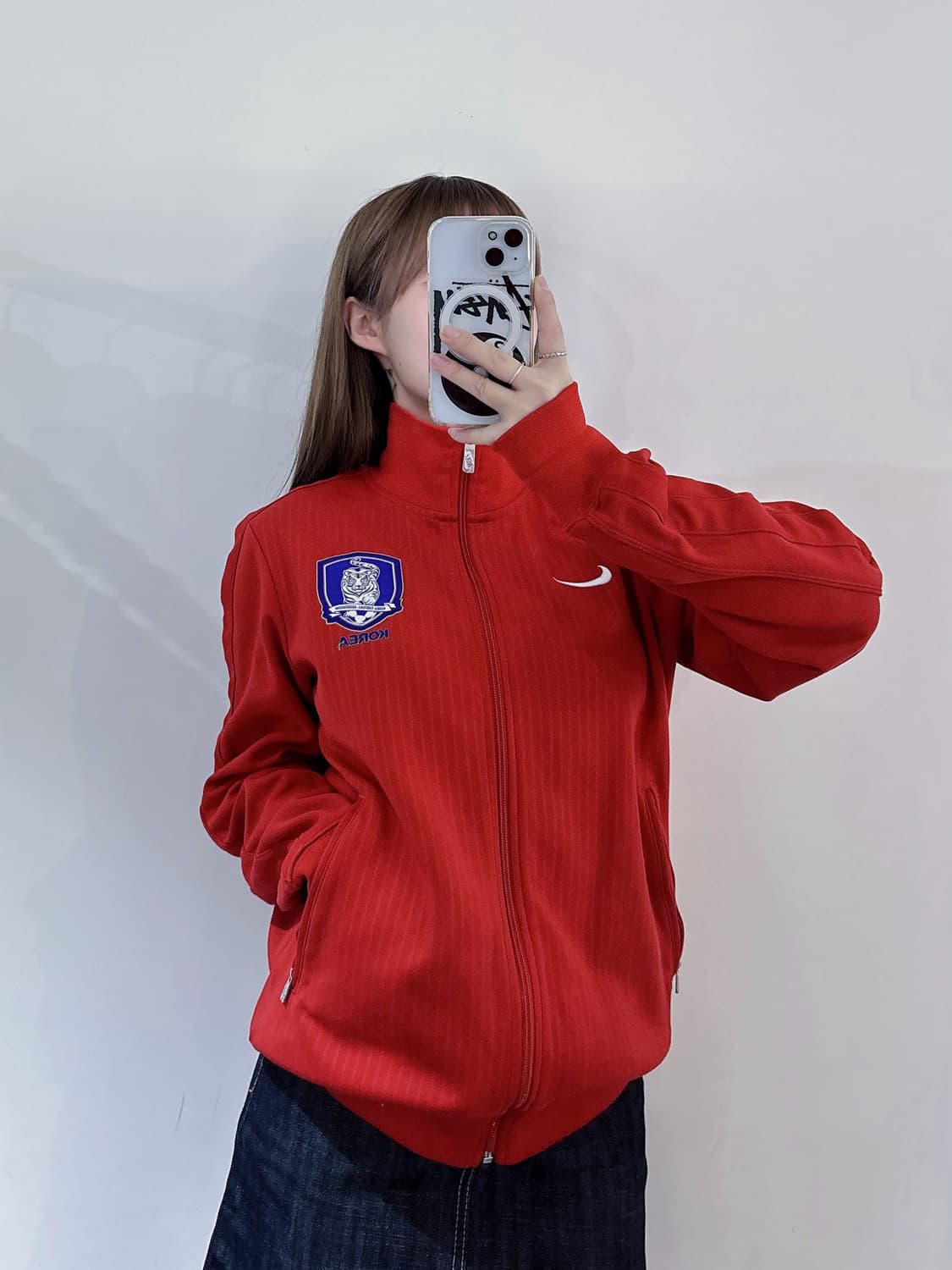 나이키 코리아 레드 트랙탑 상품이미지1