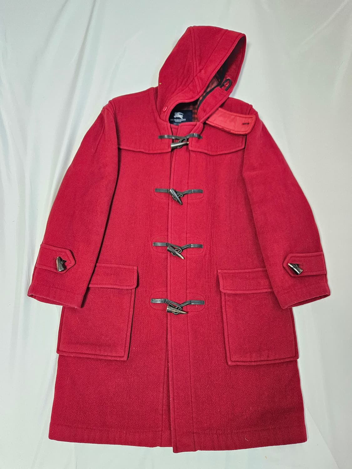 버버리 빨간모자 레드 떡볶이코트 빈티지 더플코트 모 올드스쿨 정품 10 상품이미지1