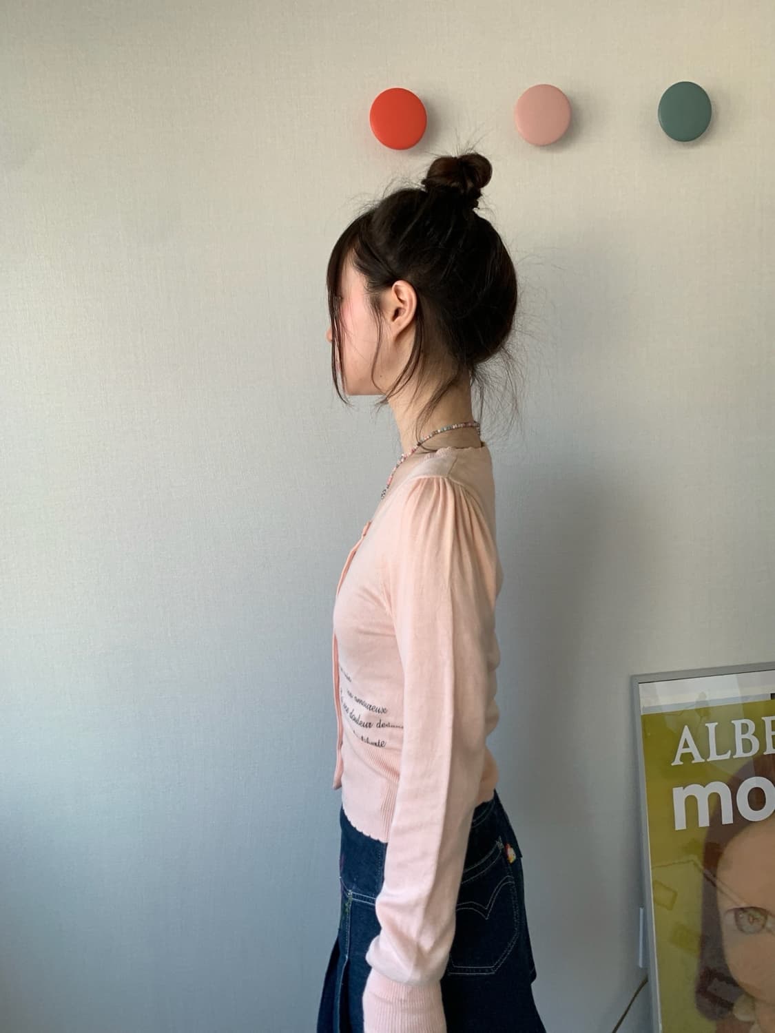 lace pinky cardigan 상품이미지4