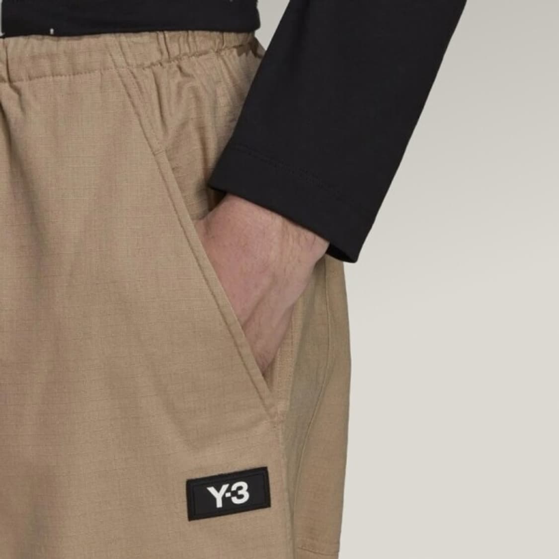 Y-3 요지야마모토 베이지 와이드레그 팬츠 XS 상품이미지2