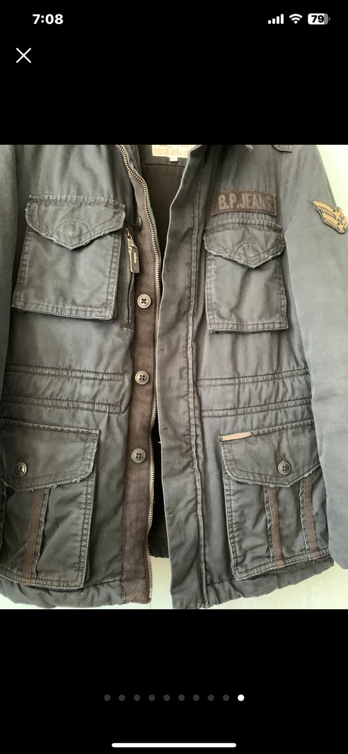 빈폴 야상 (두꺼운) 검정. 자켓 상품이미지10