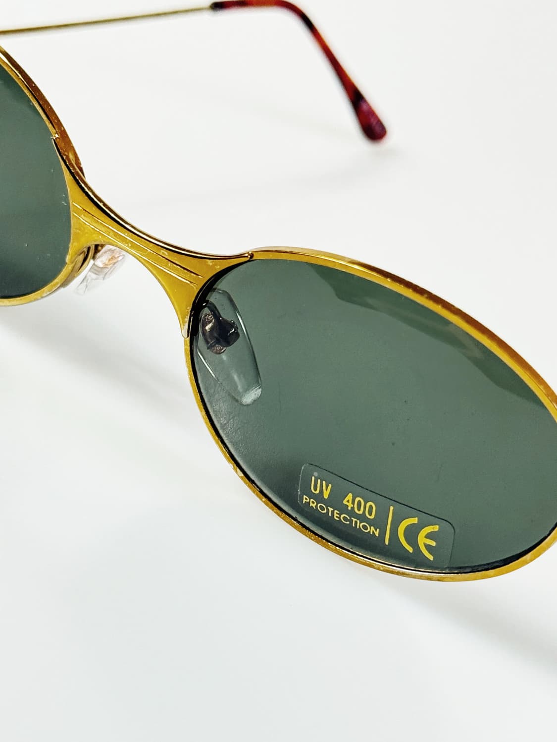 90s 골드 슬림 오벌 프레임 빈티지 선글라스 상품이미지5