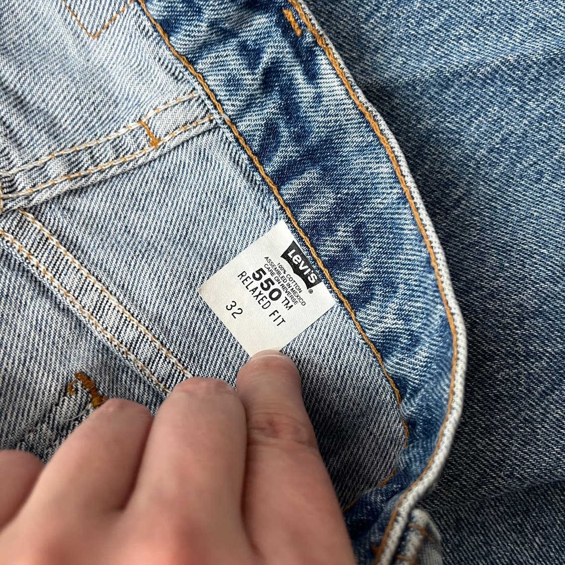 90‘s levis 리바이스550쇼츠 오렌지탭  [31] 상품이미지5