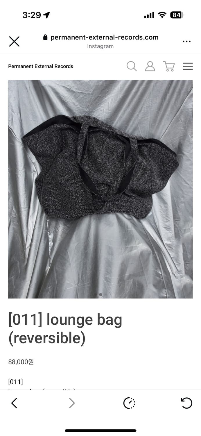 머듈 리버서블 라운지백 블랙 상품이미지1