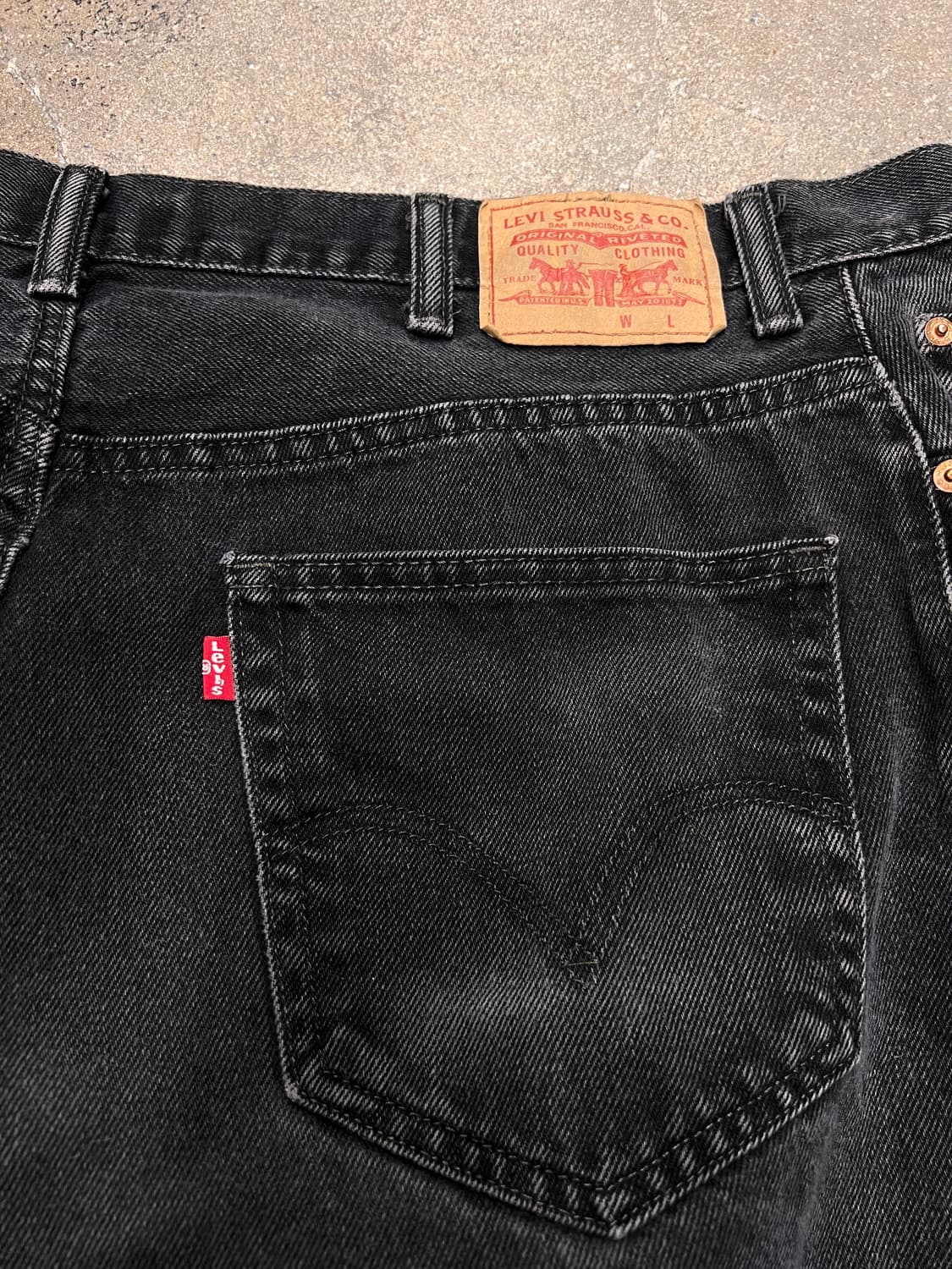 리바이스 550 릴렉스핏 블랙진 상품이미지5