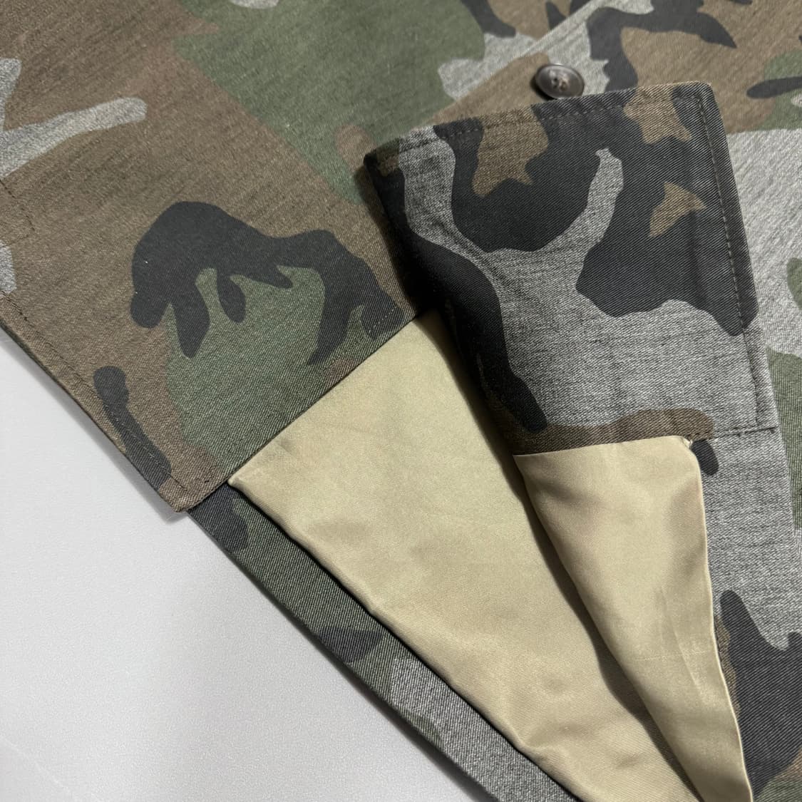 저널스탠다드 카모패턴 트윌 코튼 버튼 블루종 자켓 상품이미지6