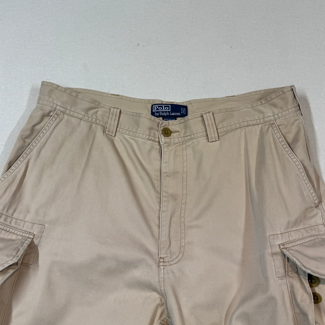 36inch) 폴로 랄프로렌 박스로고 카고 버뮤다 반바지 면바지 상품이미지5