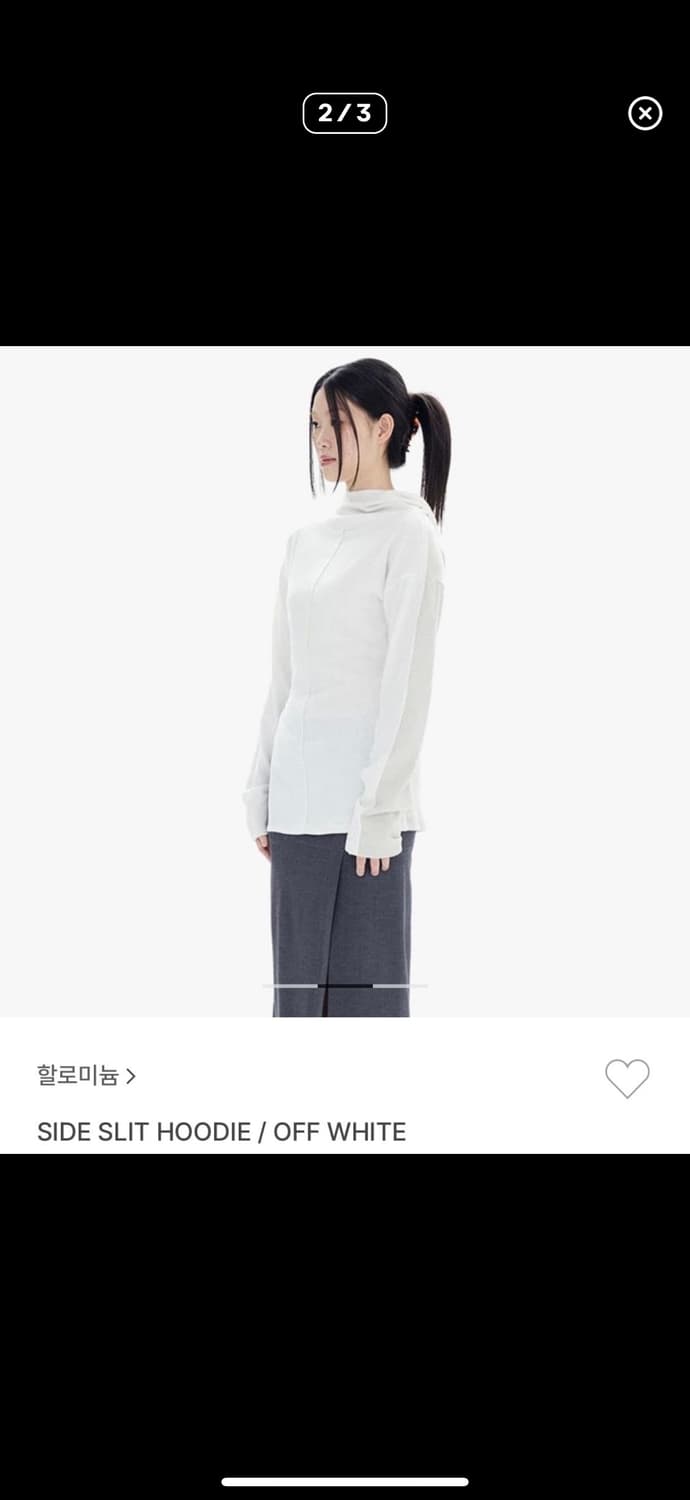 (구매) halominium side slit hoodie  상품이미지2
