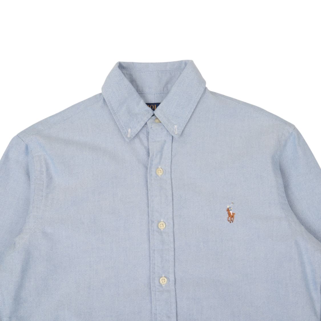 폴로 랄프로렌 QR 옥스포드 라이트 블루 멀티포니 셔츠 상품이미지2